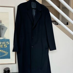 John W. Nordstrom Black Overcoat
